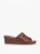 Women’s Textured Slip-On Sandals With Wedge Heels